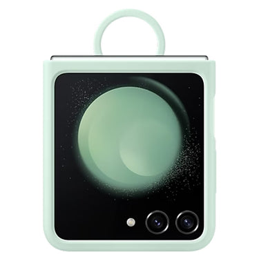 Samsung Silicone Case with Ring for Galaxy Z Flip5 - Ocean Green